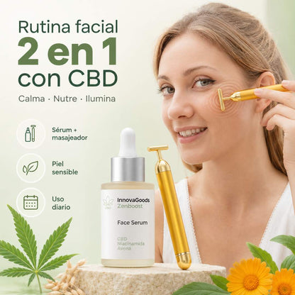 InnovaGoods® Set de cuidado facial con CBD