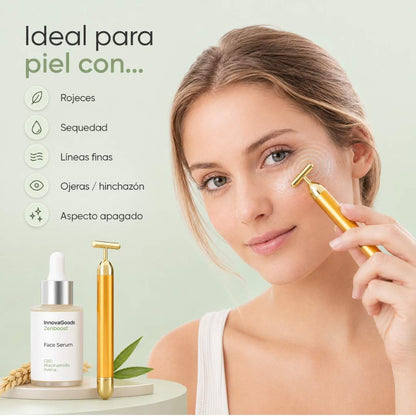 InnovaGoods® Set de cuidado facial con CBD