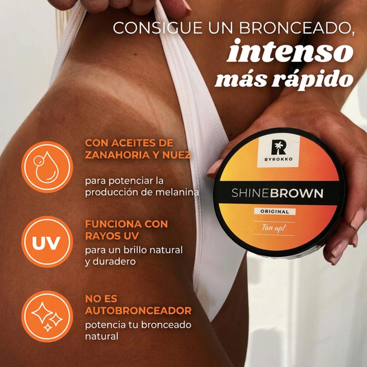 SHINE BROWN: ¡Tu piel dorada en 15 minutos!☀️